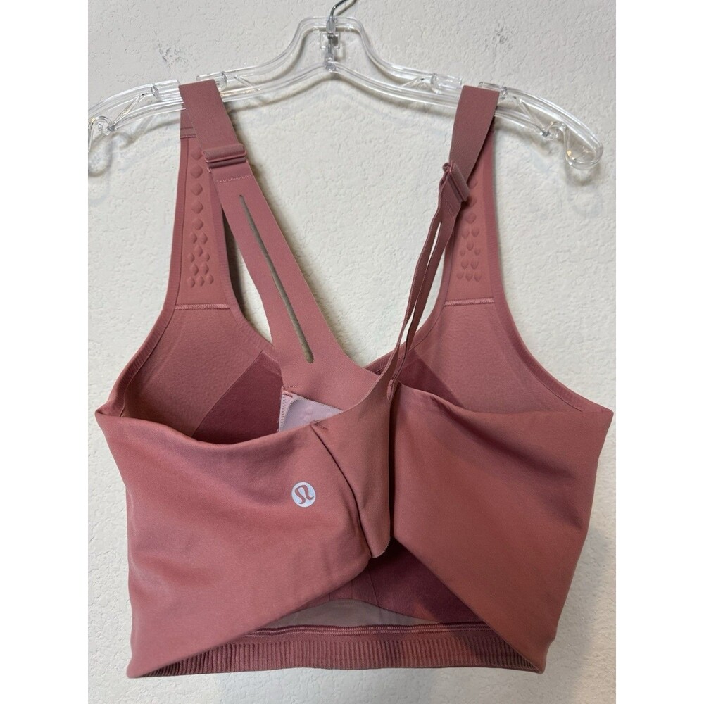 Lululemon AirSupport Bra Brier Rose Pink Puff High Support Molded Cups Size XL - Picture 5 of 9